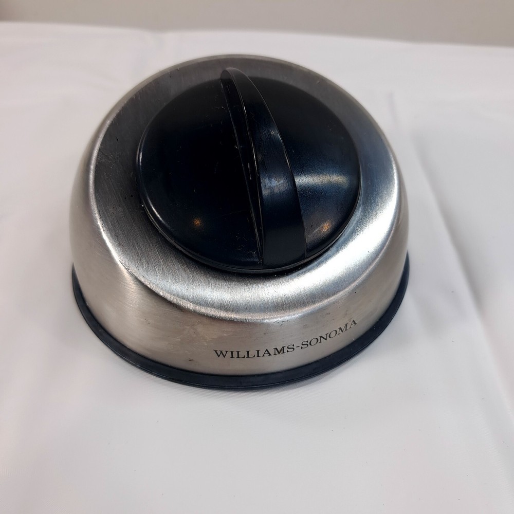 WILLIAMS-SONOMA KITCHEN TIMER STAINLESS STEEL 60 MINUTE missing numbers READ