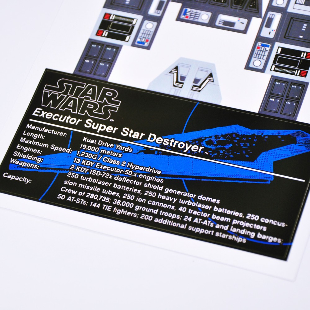 Replacement sticker for set 10221 Precut sticker