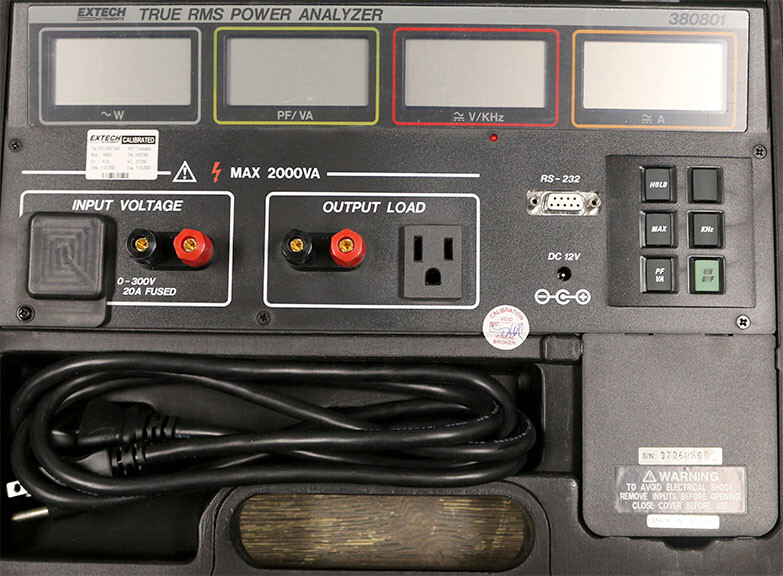 Extech 380801 True RMS Single Phase Power Analyzer