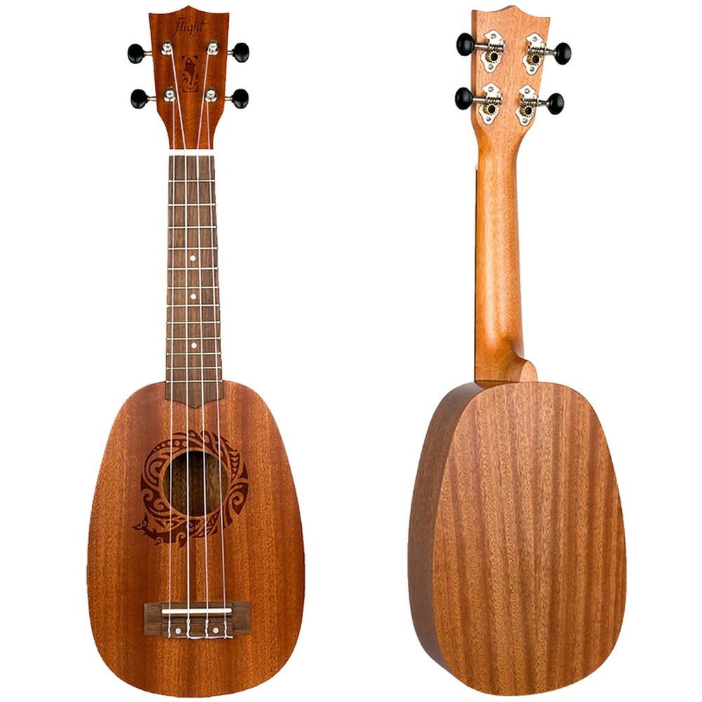 Flight, 4-String Natural Series Soprano Ukulele, Pineapple
