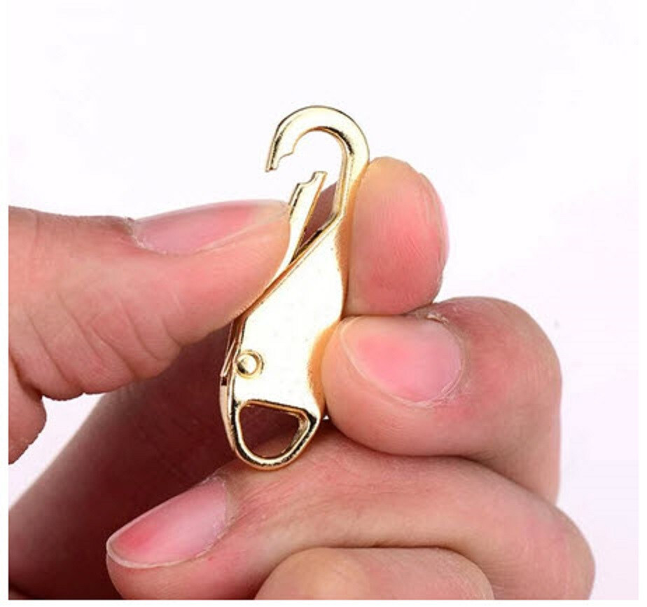 ONE (1) ZIPPER PULL REPLACEMENT EXTENDER PULL TAB 1.45" LONG STURDY - 5 COLORS