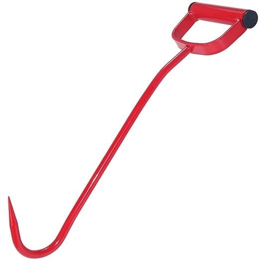 17" Metal Hay Hooks Farmer Rancher Tool for Move Stacking Loading Hay Bale Rolls