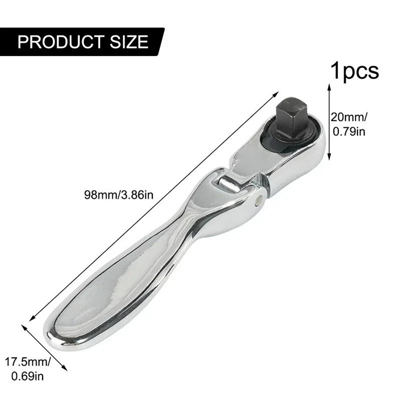 1/4 Mini Ratchet Wrench Set 72 Teeth Dual Head Screwdriver Quick Spanner Tool