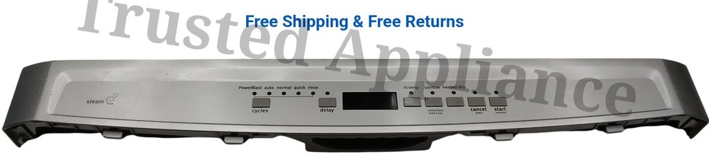 OEM Dishwasher Control Panel (wear) W10839466 SILVER Silver