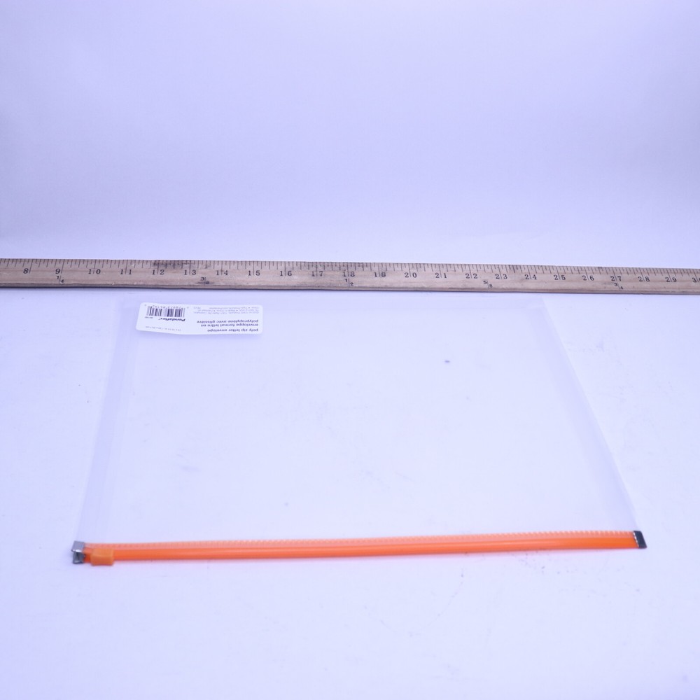 Pendaflex Poly Zip Envelope Top-Loading Zippered Closure Orange Expands 1" 84192
