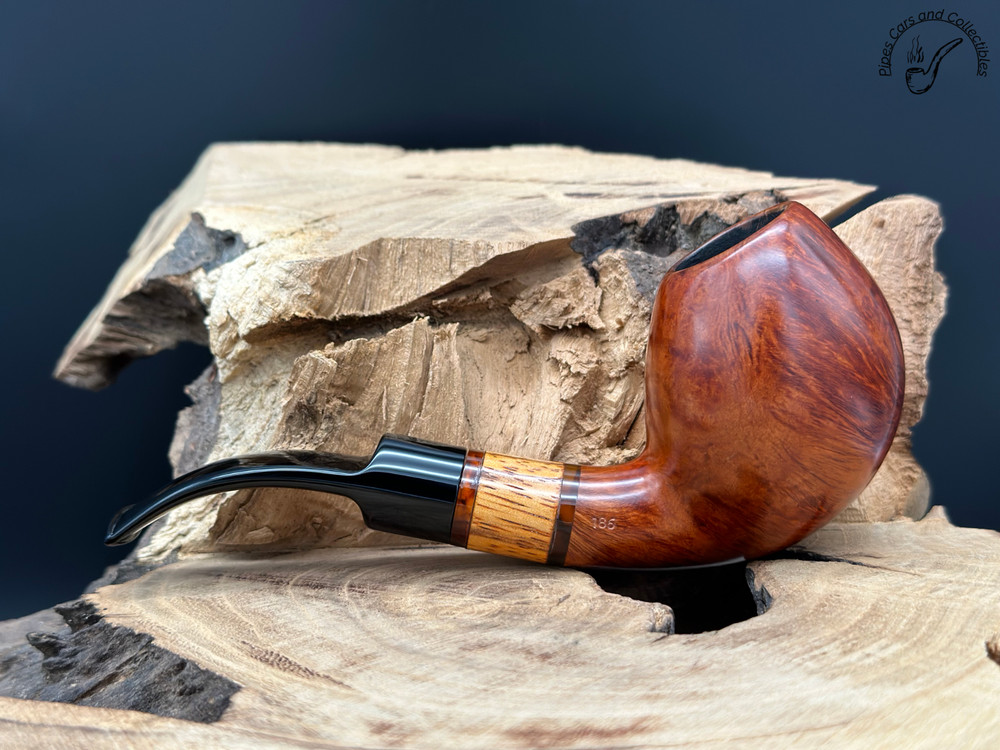 Stanwell Zebrano 186 Smooth Bent Egg Smoking Pipe