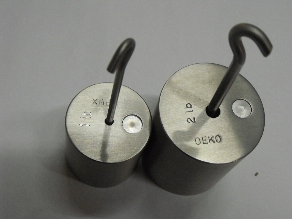 COM-TEN 1-2lb TENSILE PULL STRENGTH TESTER WEIGHTS COMTEN LOAD CELL CALIBRATION