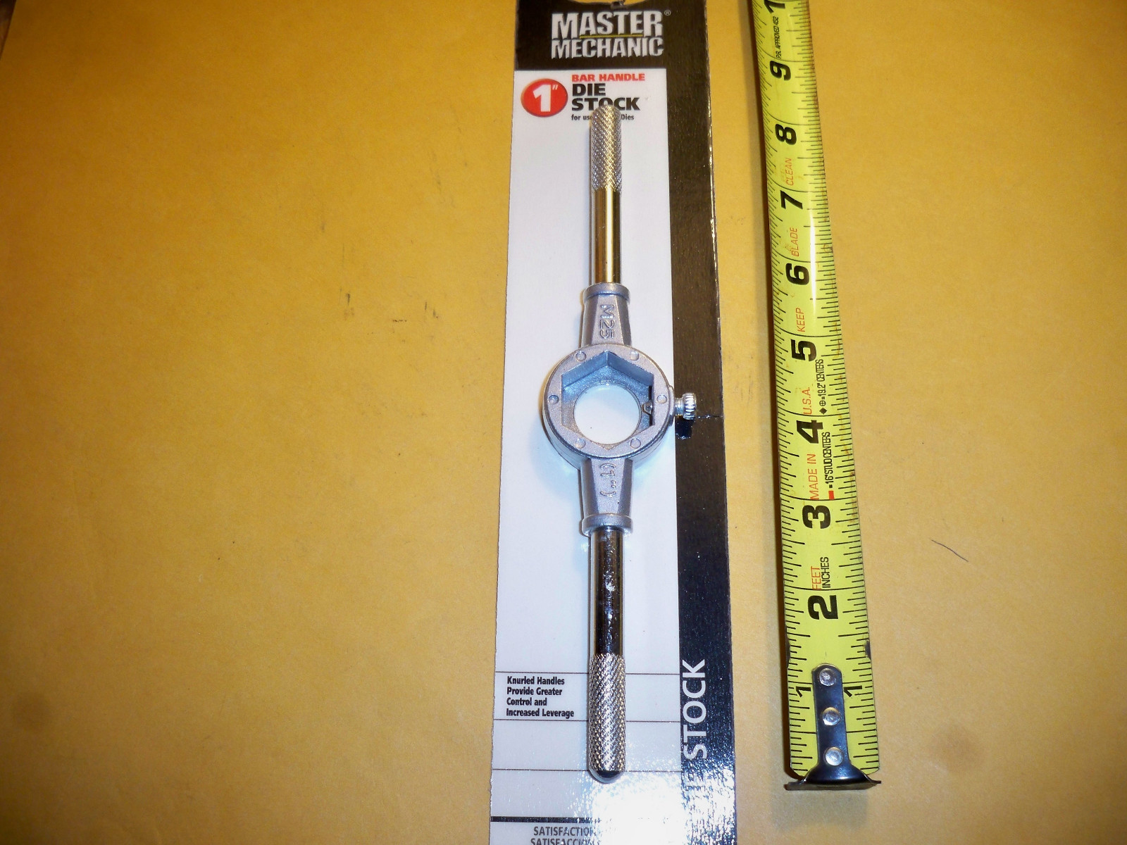 1” Die Handle Holder DIE STOCK HANDLE FOR HEXAGON & ROUND DIES Master Mechanic