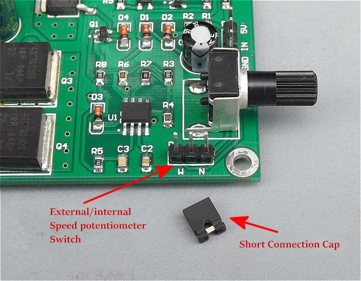DC 5-18V PWM Motor Speed Controller Board Module Adjustment Potentiometer