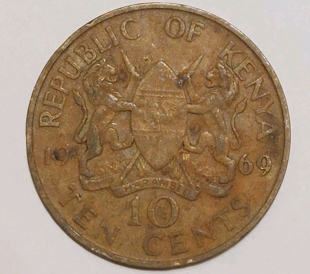 Coin Kenya: 10 Cent 1969