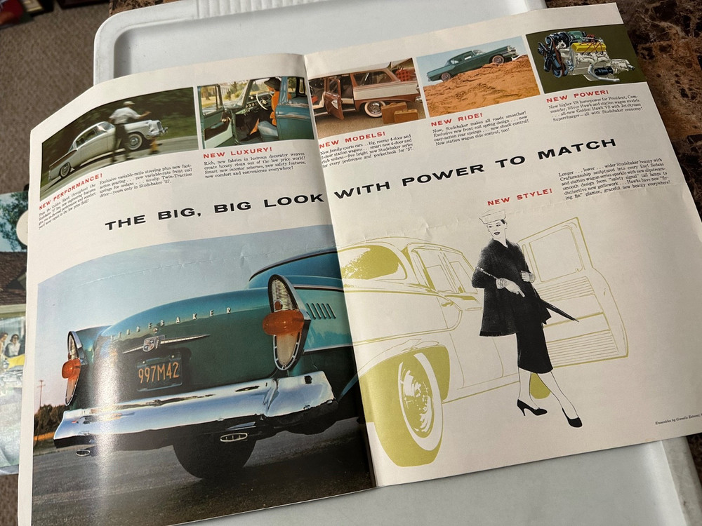 STUDEBAKER Official Sales Brochure/Poster - 1957!