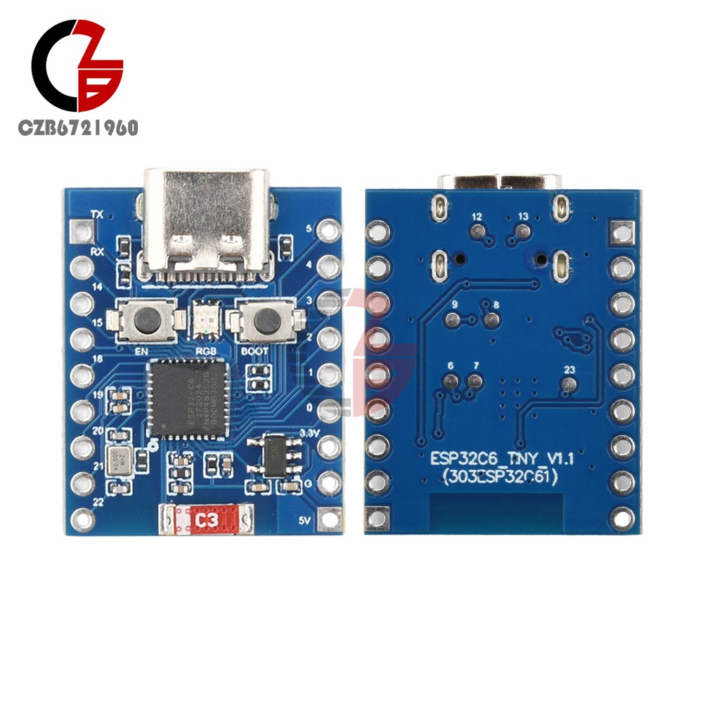 1-10PCS ESP32-C6 TINY Mini Development Board ESP32-C6FH4 WIFI Bluetooth Module