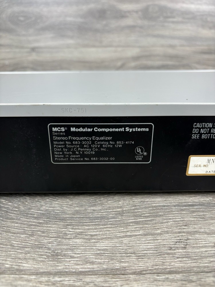 Panasonic MCS 3032 Stereo Frequency Equalizer - Tested Just Missing Nob