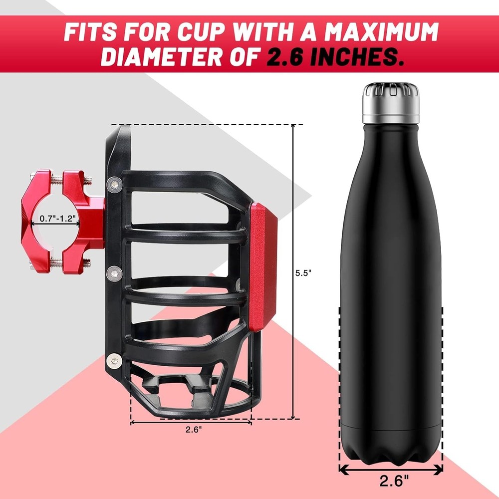 Adjustable Drink Holder for Motorcycle and Bicycle - Flexibility Meets Style
