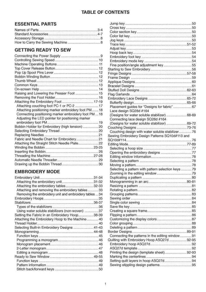 Janome Continental M17 Manual : Sewing and Embroidery Two Book Bundle, Free Ship