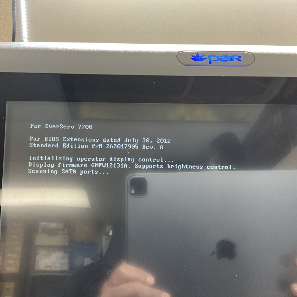ParTech Par M7700 Touch Screen POS EverServ System Terminal Computer /JUA288