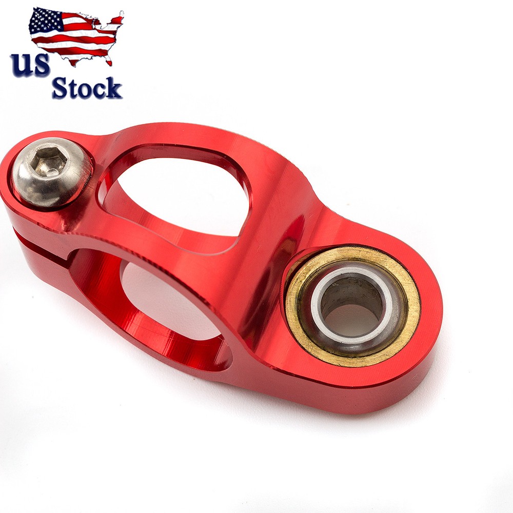 Adjustable Steering Damper Stabilizer Universal Motorcycle Silver&Red US Stock