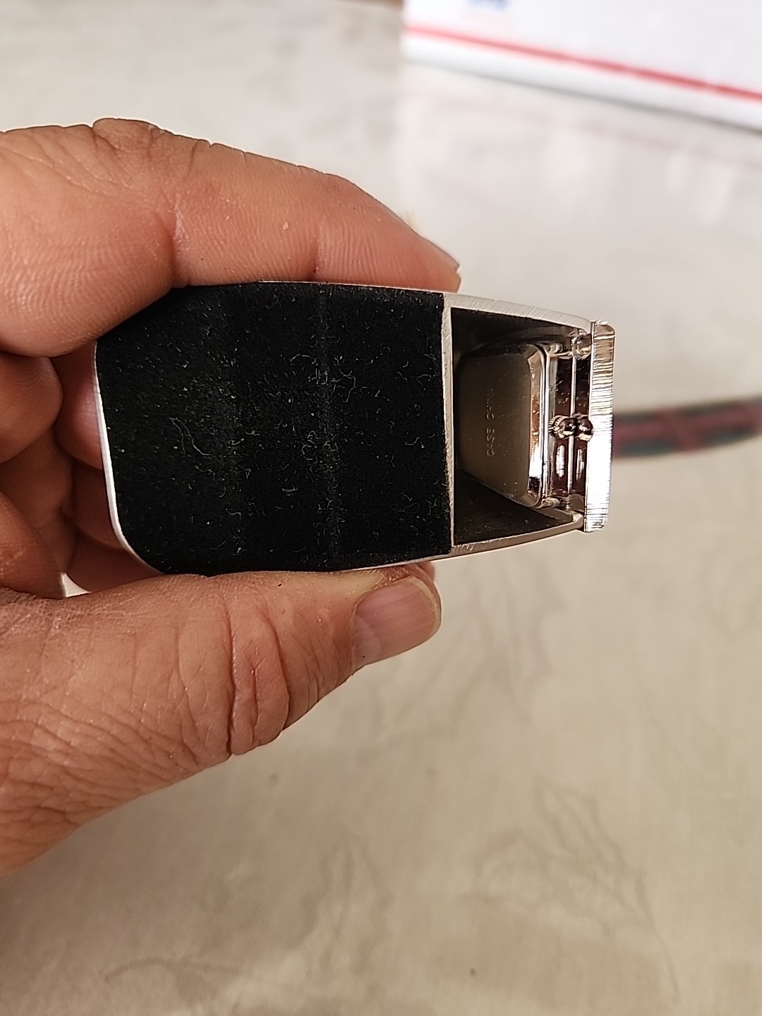 Vintage Platinum Mini Apache Helicopter Clock Desk Clock Collectible