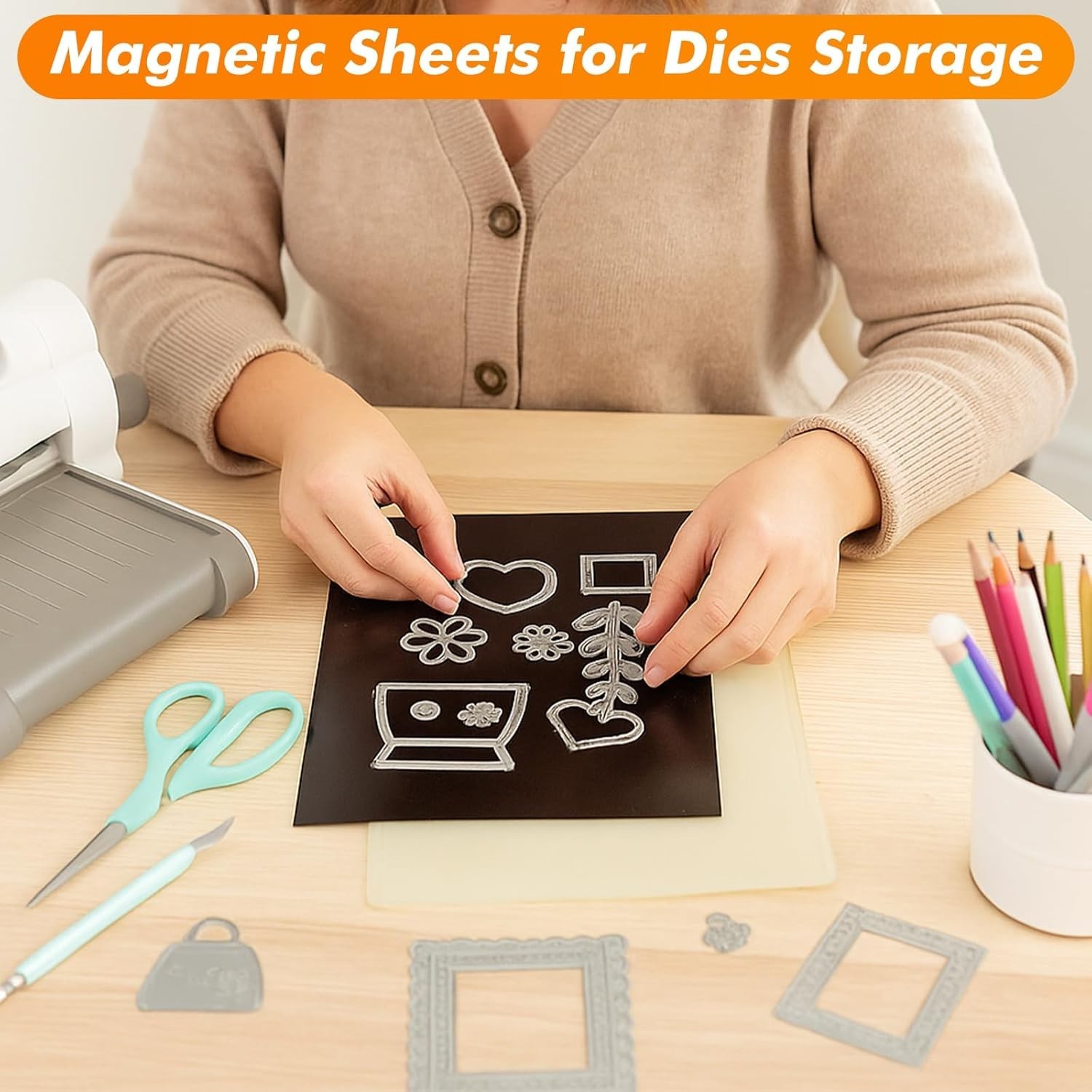 Magnetic Sheets with Adhesive Backing 4 x 6 Inch, 200 Packs Adhesive Magnetic...