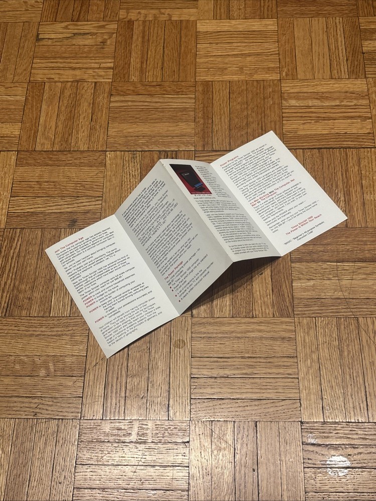 Vintage Timex Sinclair 1000 & 1500 Computer Sales Brochures