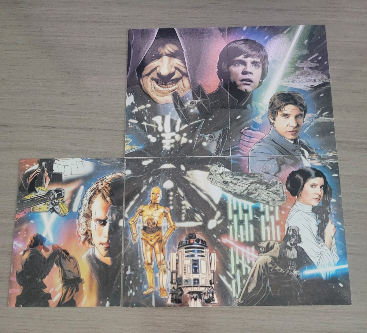 2009 Topps Star Wars Galaxy 4 ... 5 Etched Foil Puzzle Lot