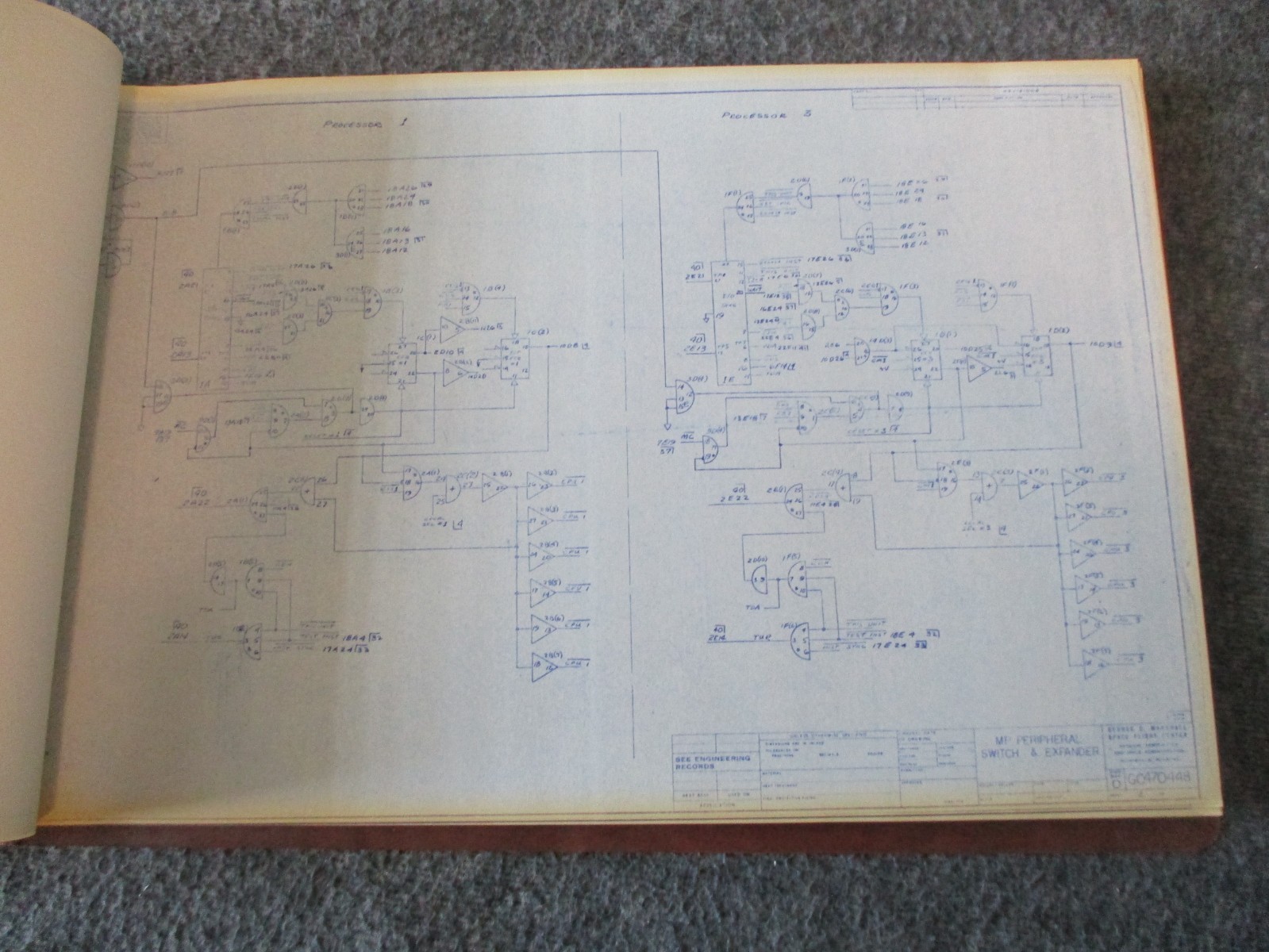 NASA MSFC SPERRY APOLLO/SKYLAB SYSTEMS CHECKOUT LAB BOOK +TECHNICAL/BLUEPRINTS)