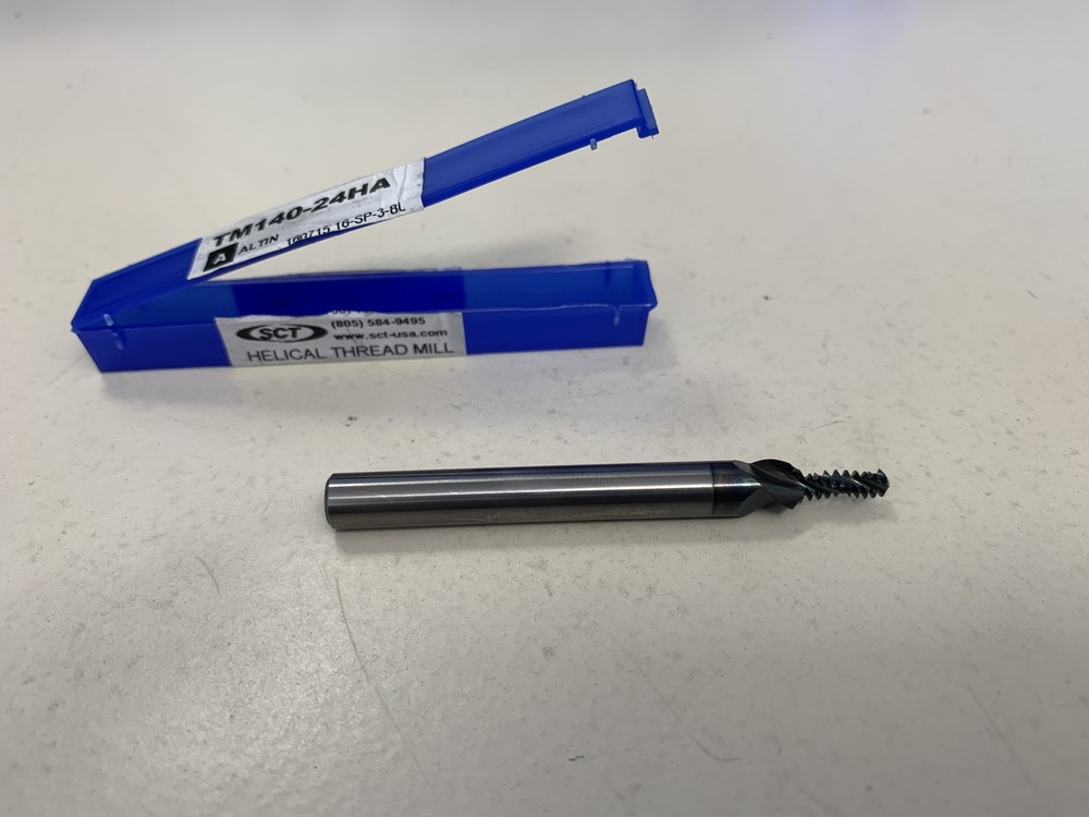 SCT TM140-24HA Thread Mill .140 Dia. Helical Solid Carbide Coated