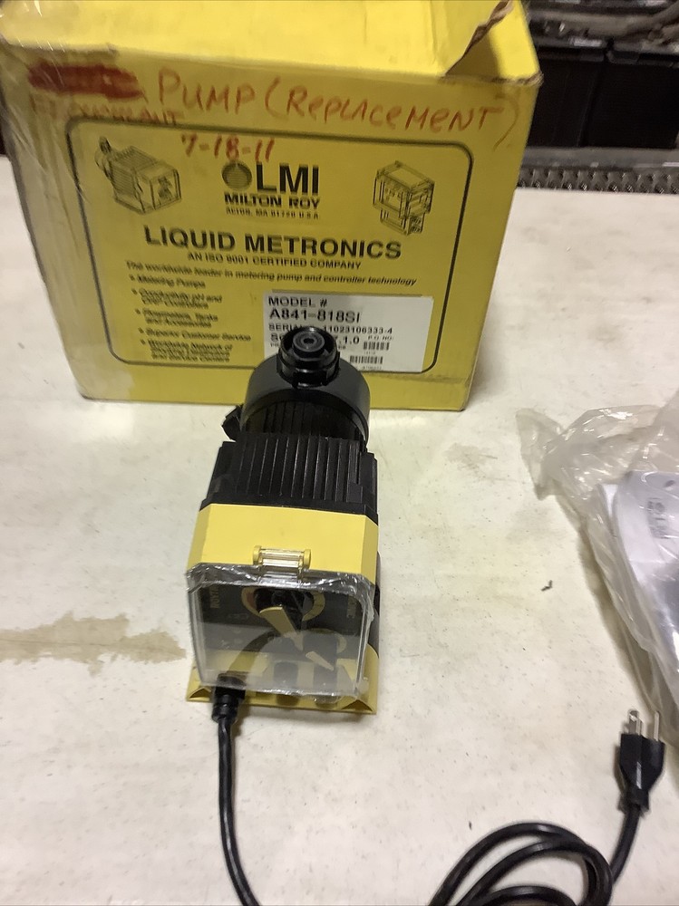LMI A841-818SI Liquid Metronics Pump