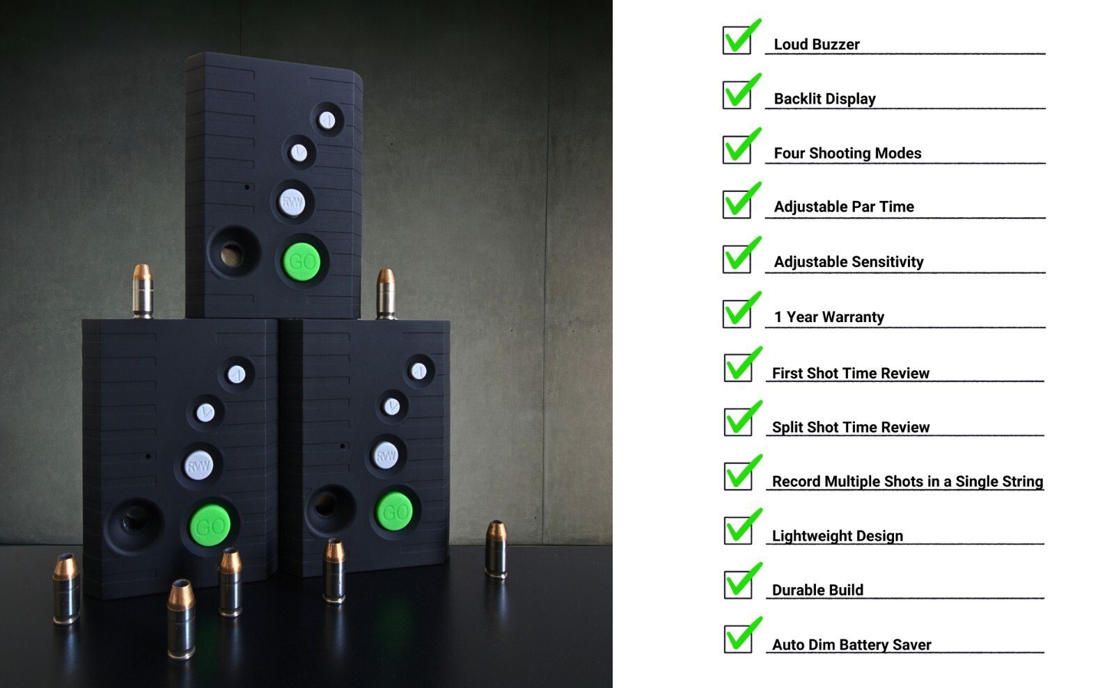 Mod Shot - Shot Timer for Shooting Competitions and Drills, Adjustable Par Time!