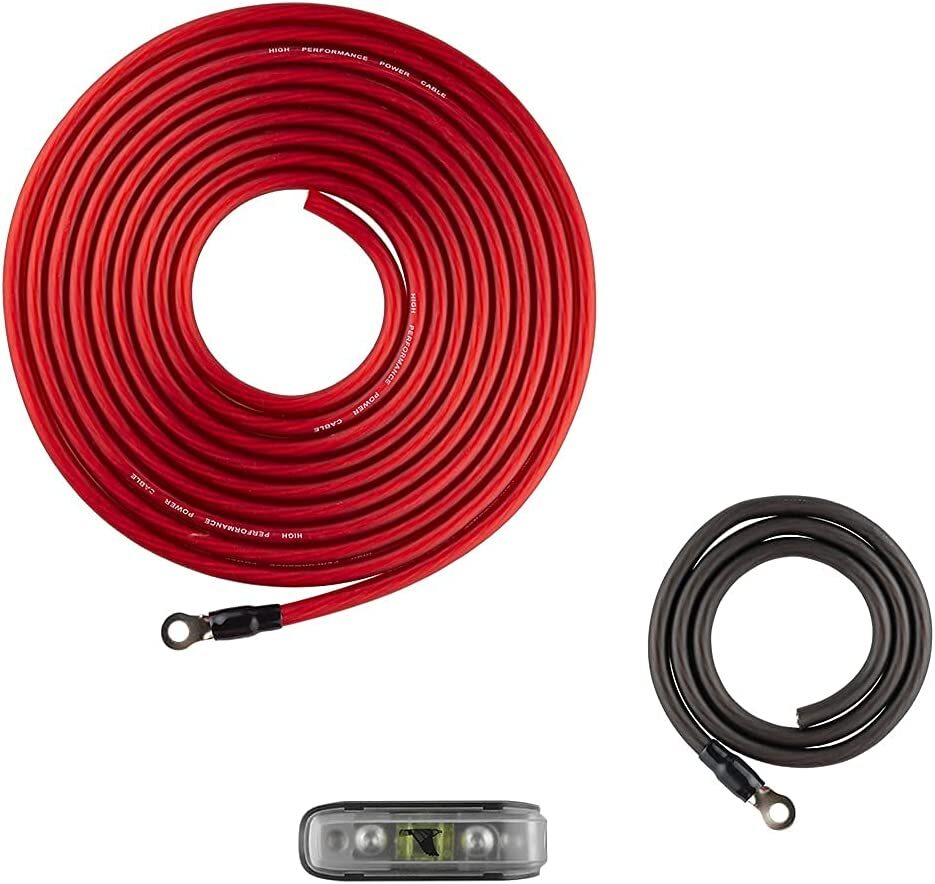 DS18 AK4 Complete 4 Gauge CCA Amplifier Installation Wiring Kit
