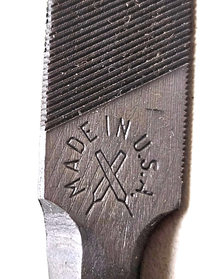 Nicholson 7" Reg Taper File Single Cut Triangular USA MADE New Old Stock