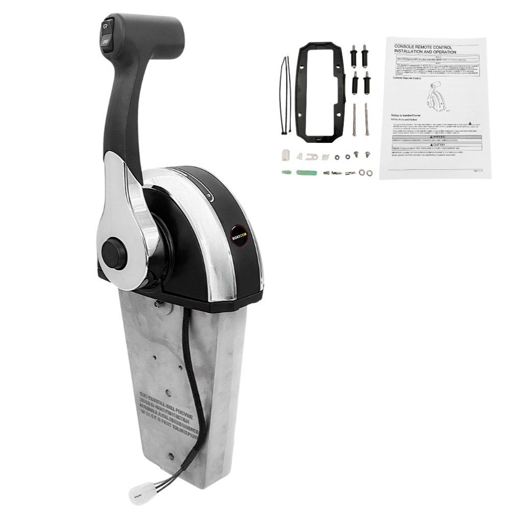 Outboard Remote Control Box 8M0059686 Console Mount Top Single Lever For Mercury