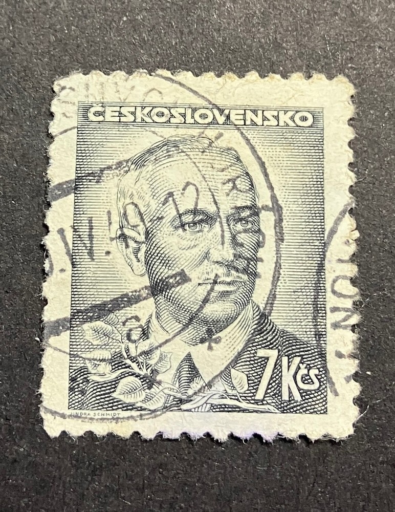 Ceskoslovensko 7Kcs stamp USED