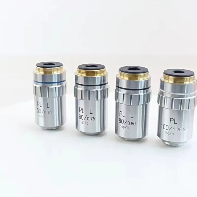 5X -100x Metallurgical plan Achromatic Lab Metallographic Microscope Objective