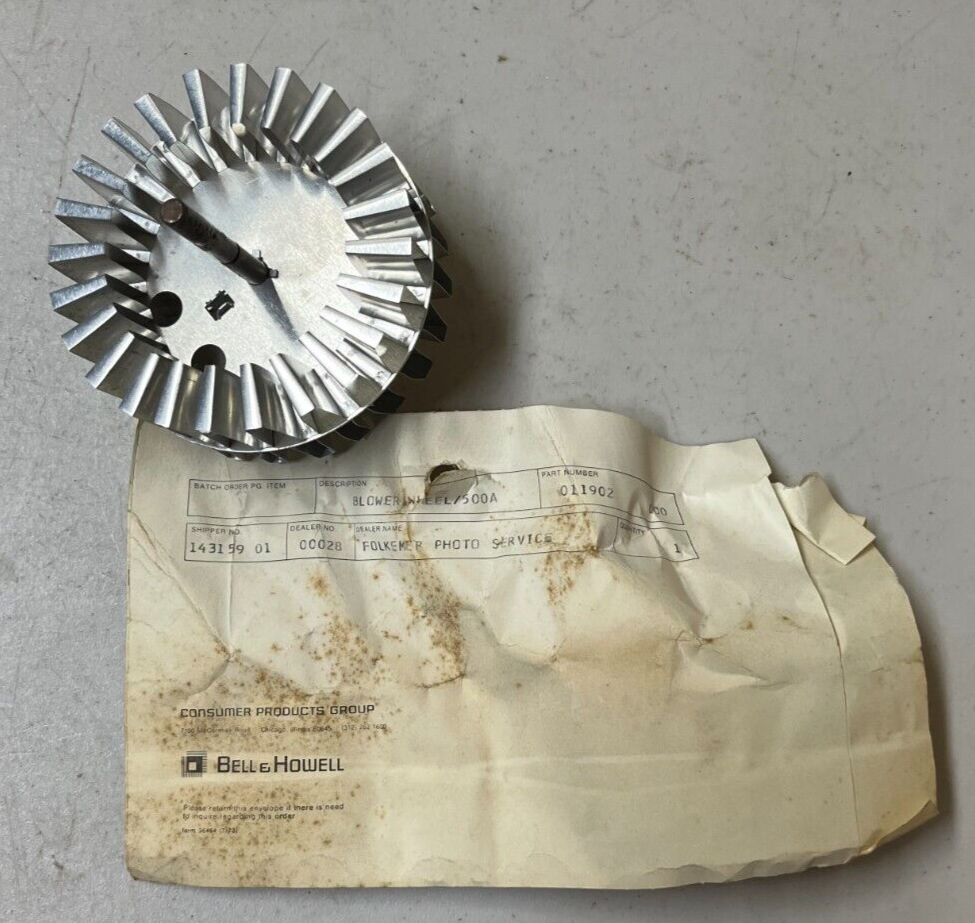 Bell & Howell 011902 blower wheel/500A