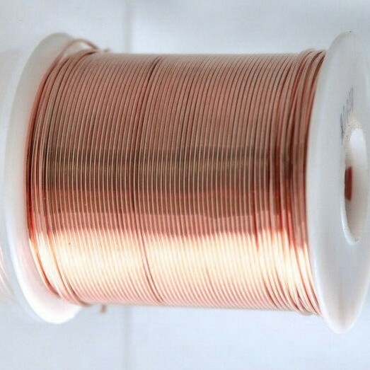 Bare Copper Wire 12 Gauge 1 lb Spool (50 Feet) Diameter 0.080