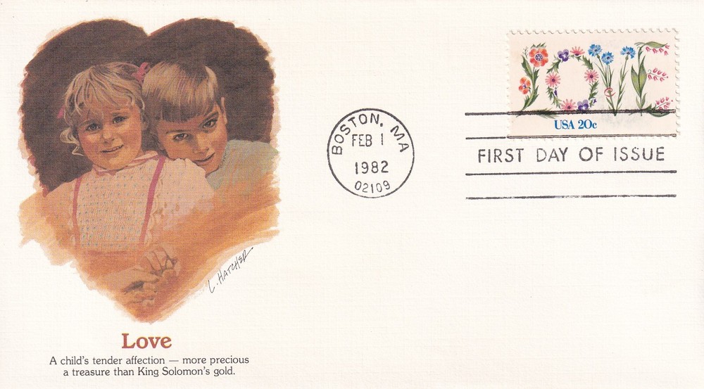 STAMP US SCOTT 1951 "Love" 20 CENT 1982 FDC - C