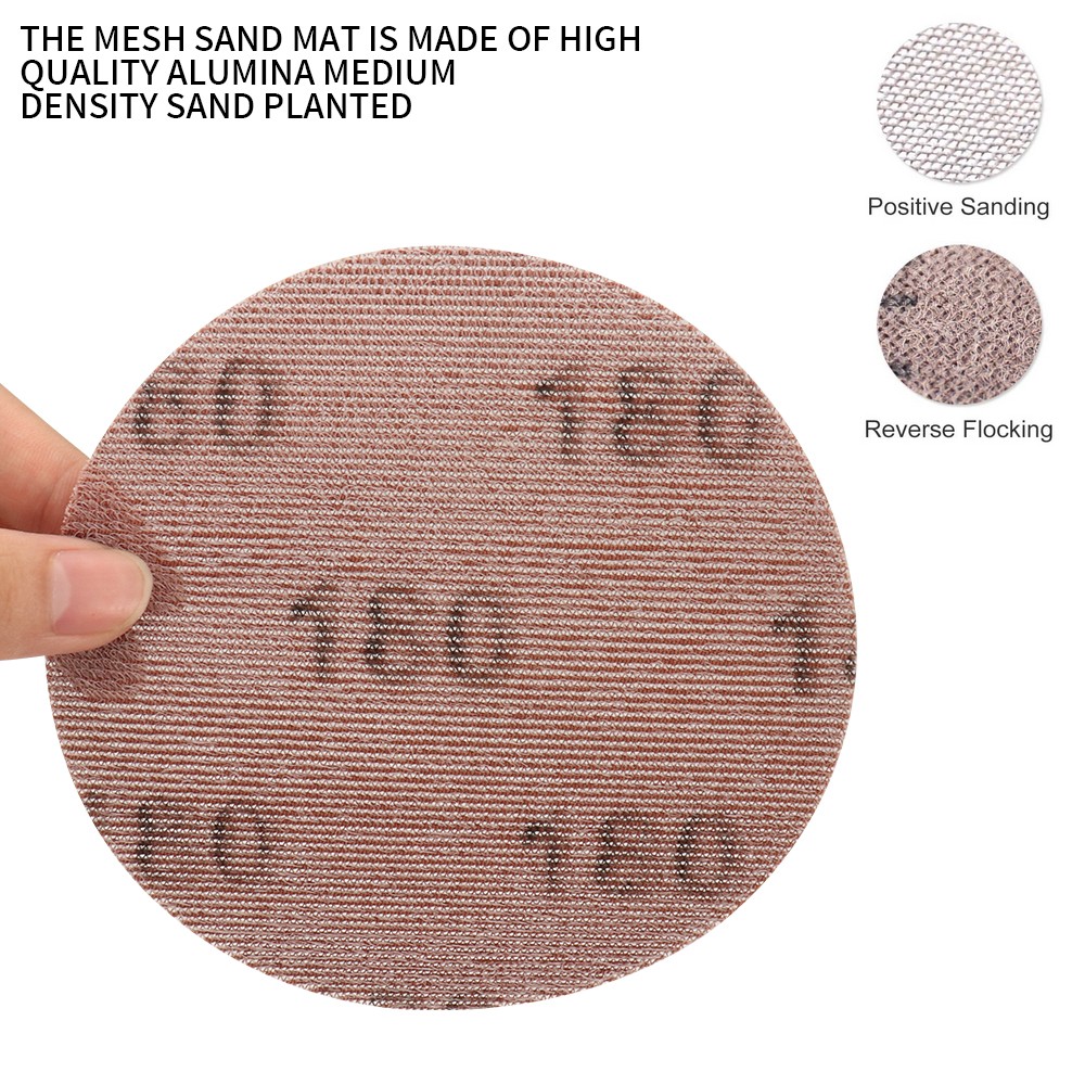 25Pcs Sanding Discs Hook&Loop Abrasive Dust Free Anti-Blocking Sharp Grinding