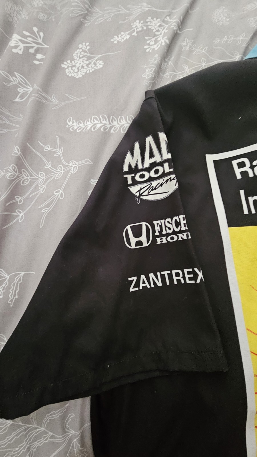 Vintage Rare NHRA David Grubnic signed Kalitta Air Race Worn crew shirt Large