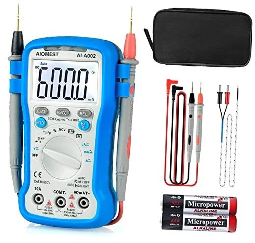 6000 Counts TRMS Digital Auto Ranging - Multitester for AC/DC Multimeter
