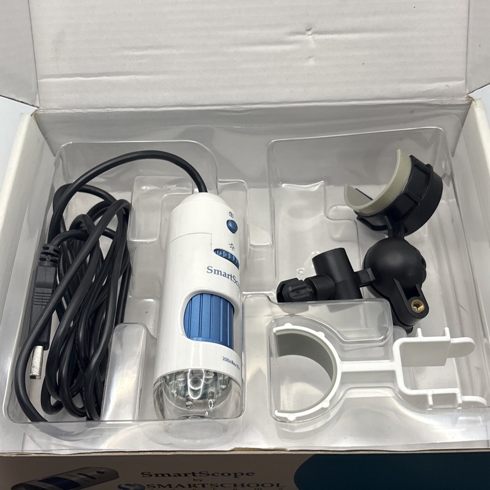 Smart MicroScope By Smart School Systems 200x Digital USB Microscope TESTED WORK