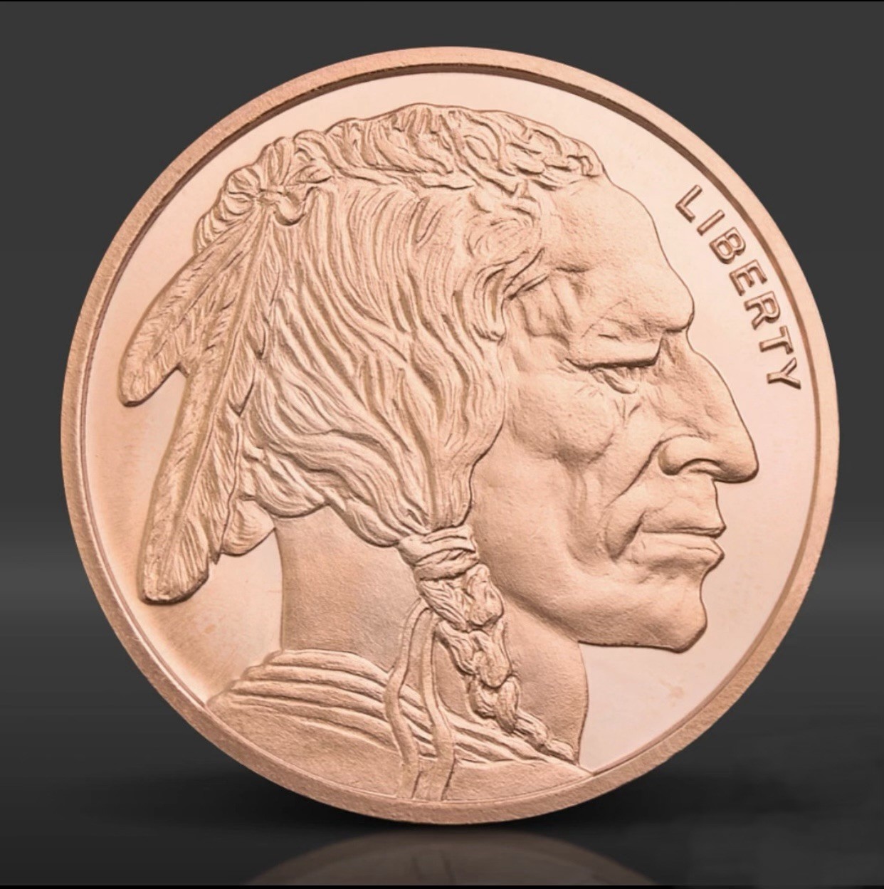 1 oz Indian Head Copper Round (in Capsule) .999 Pure - New