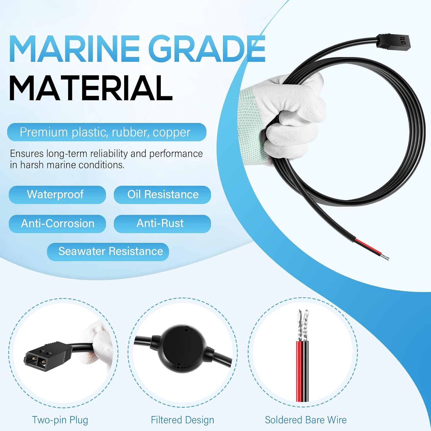 720057-1 Power Cable Cord PC 11 for Humminbird HELIX 8/9/10/12/15 800/900/1100