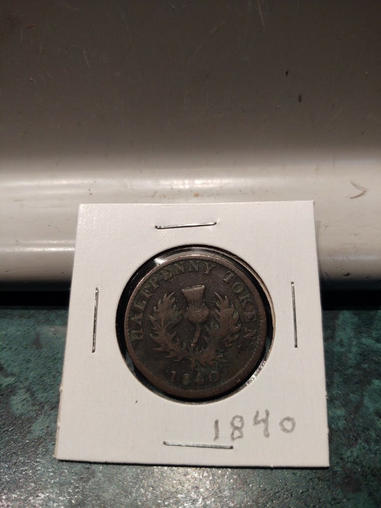 1840 One Half Penny token Nova Scotia