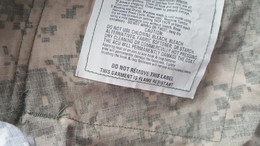 Team soldier Uniform Coat FR Medium Long Digital Camo NWT