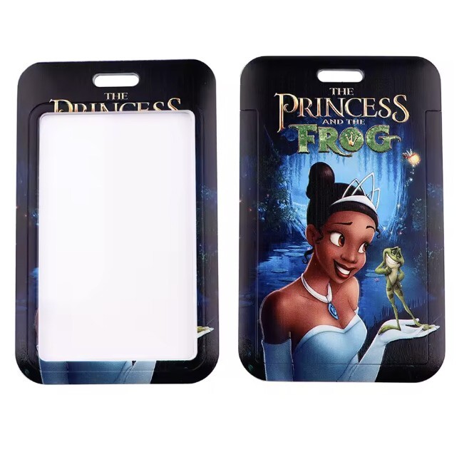 The Princess and the Frog Princess Tiana Themed Lanyard ID Badge Holder Keychain
