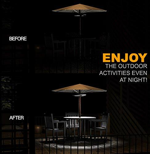Magictec 44 LED Patio Umbrella Cordless Lights with 3 Modes,Battery Not Include