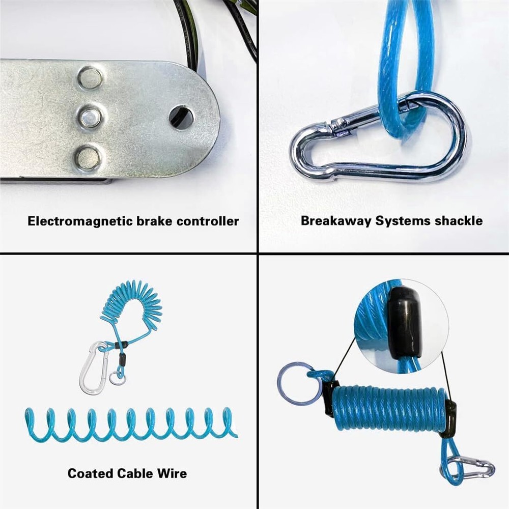 4Ft Trailer Breakaway Switch Trailer Break Control Kit Electric Brake Switch