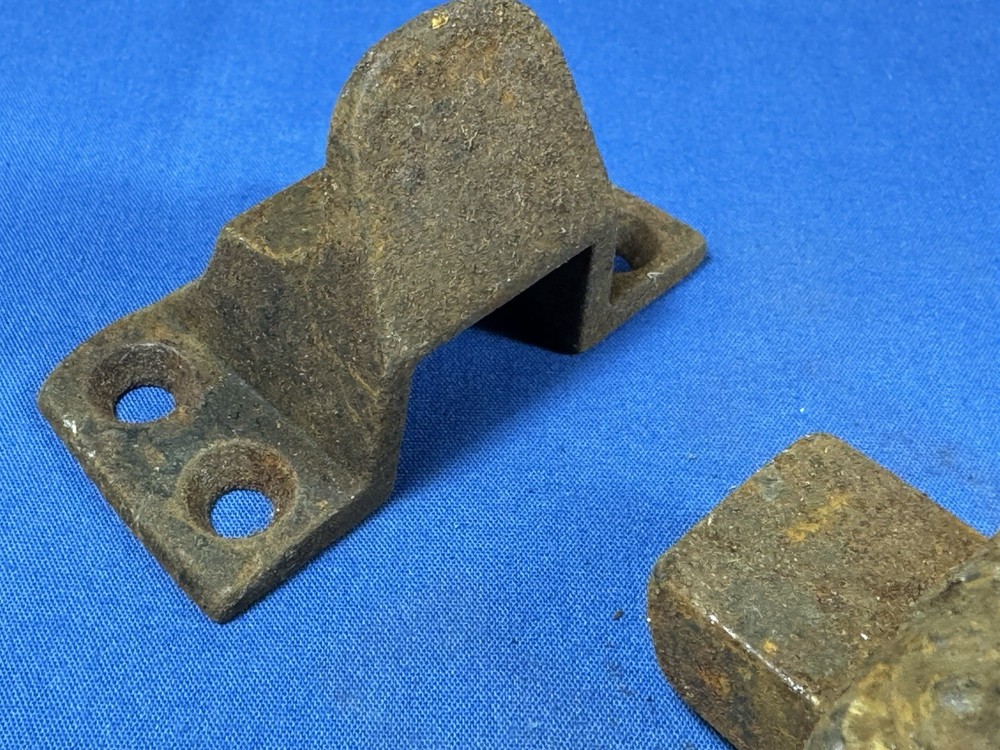 Victorian Door Latch, Spring Loaded ~ Double Entry Door Hardware, No Pull Chain