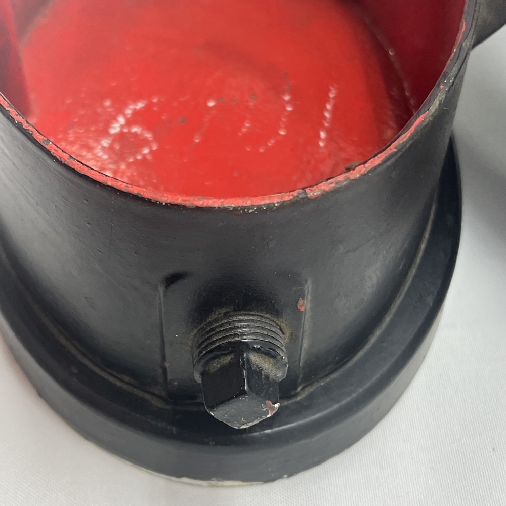 VINTAGE OVAL FIRE ALARM CALL BOX PULL STATION Black